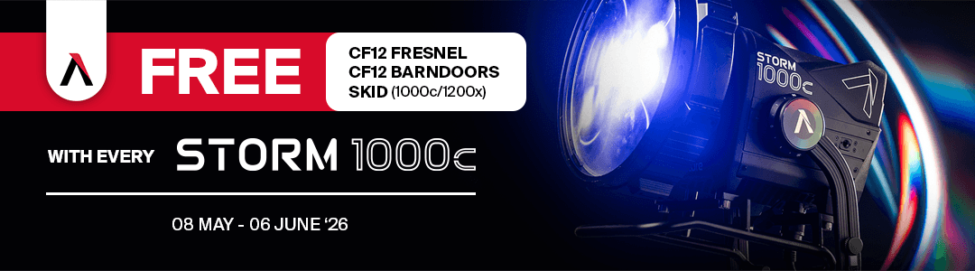 STORM 1000C with CF12 Fresnel — Cine Kit included